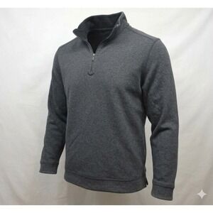 Tommy Bahama Men's Black & Gray Reversible 1/4 Zip Long Sleeve Pullover. Size XL